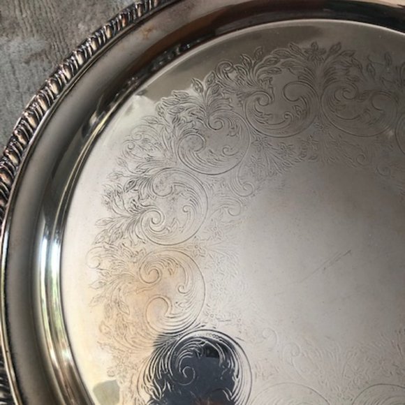 Silver plated platter - Picture 2 of 3
